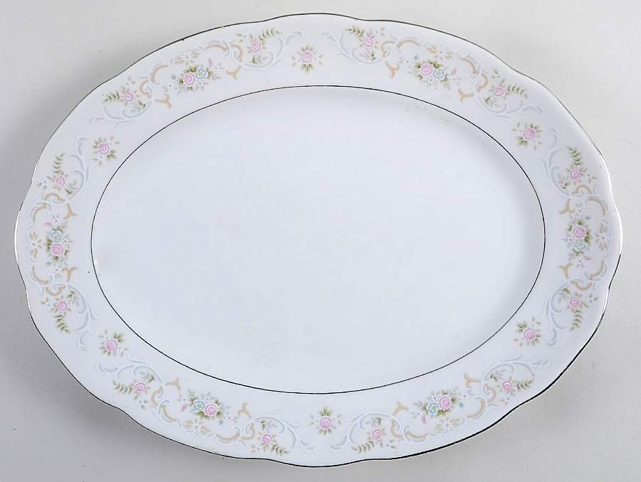 Delila 14" Oval Serving Platter by Acsons-1