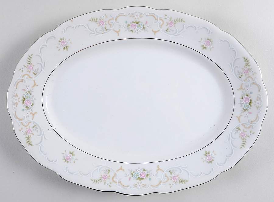 Delila 12" Oval Serving Platter by Acsons-1