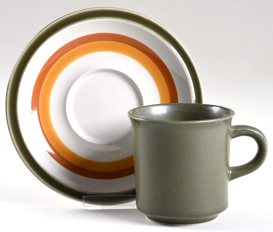 Fiesta Footed Cup & Saucer Set by Acsons-1