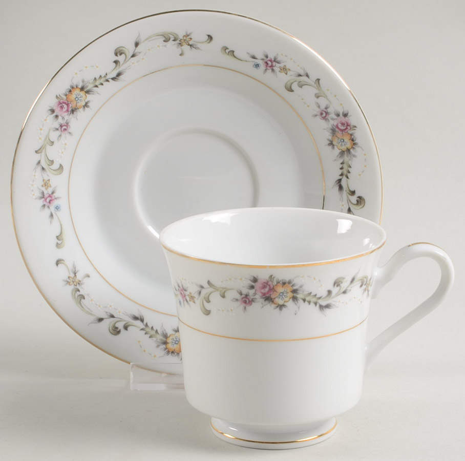Limoge Flat Cup & Saucer Set by Acsons-1