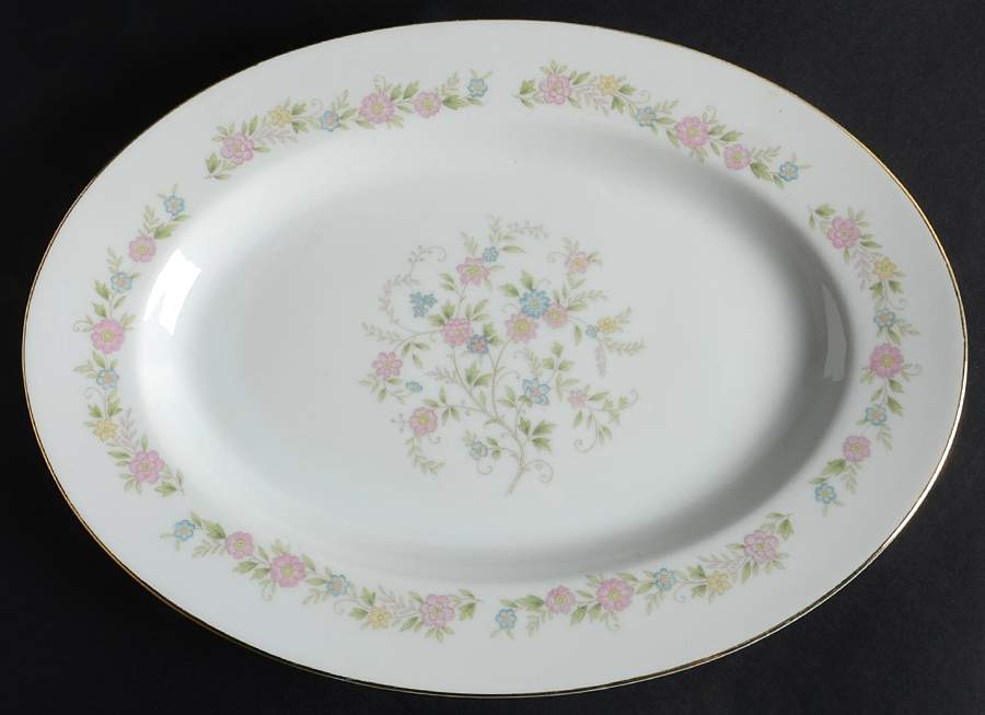 Royal Garden 12" Oval Serving Platter by Acsons-1