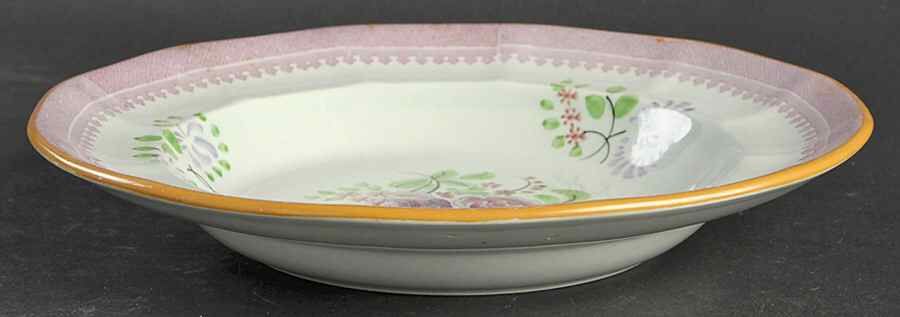 1788 Large Rim Soup Bowl by Adams China-1