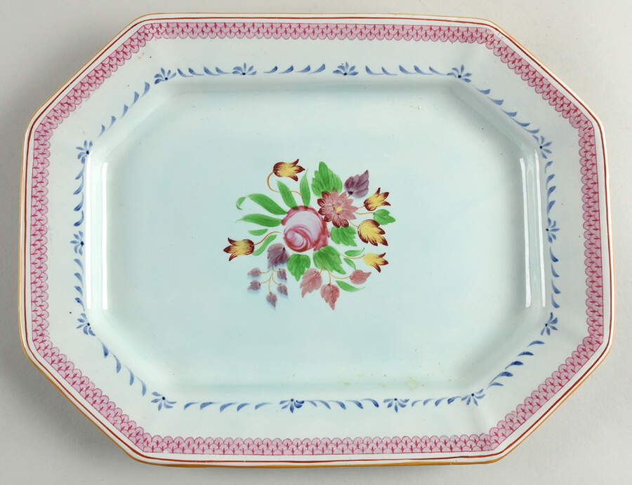 2020 14" Oval Serving Platter by Adams China-1