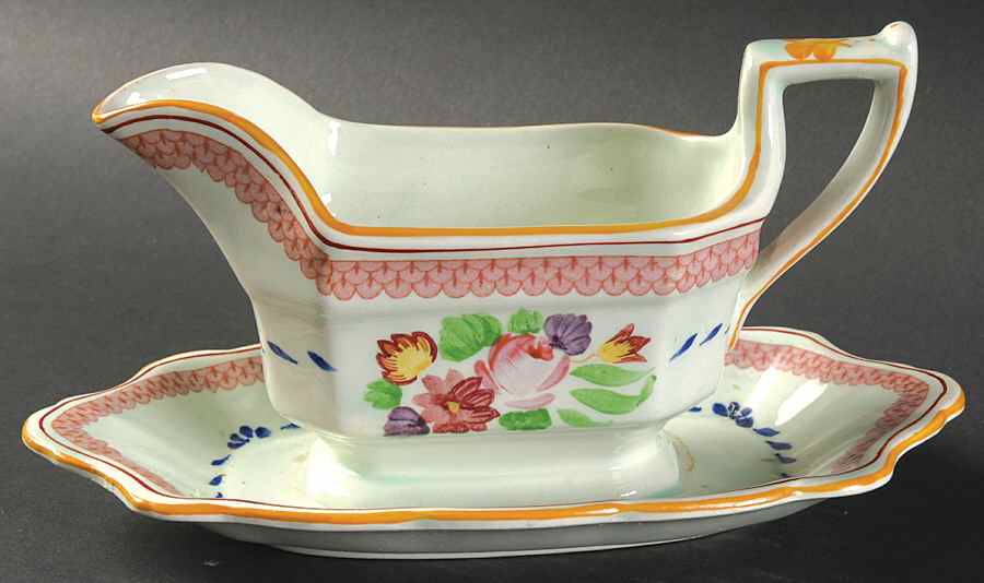 2020 Gravy Boat with Attached Underplate by Adams China-1