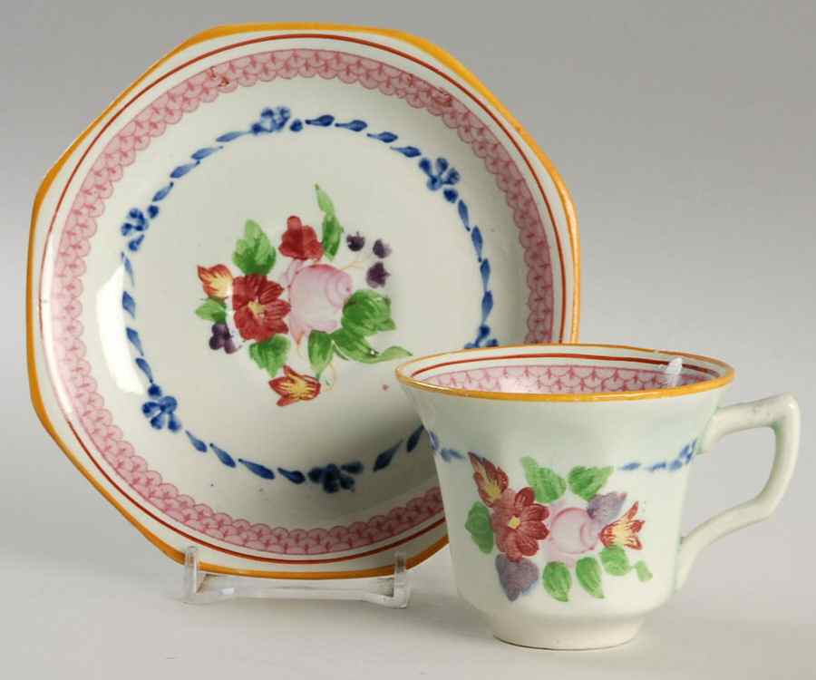 2020 Flat Demitasse Cup & Saucer Set by Adams China-1