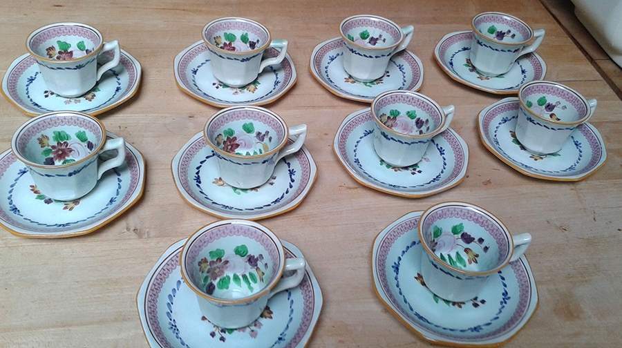 2020 Flat Demitasse Cup & Saucer Set by Adams China-1
