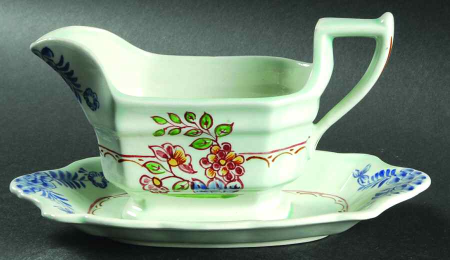 2413 Gravy Boat with Attached Underplate by Adams China-1