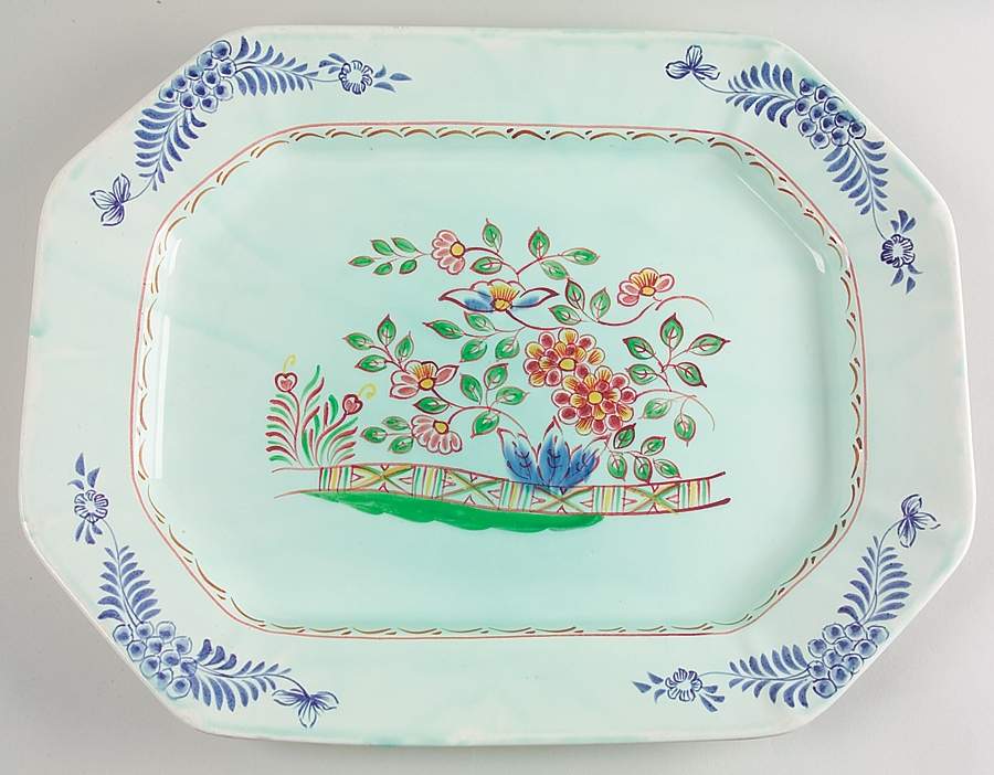 2413 17" Oval Serving Platter by Adams China-1