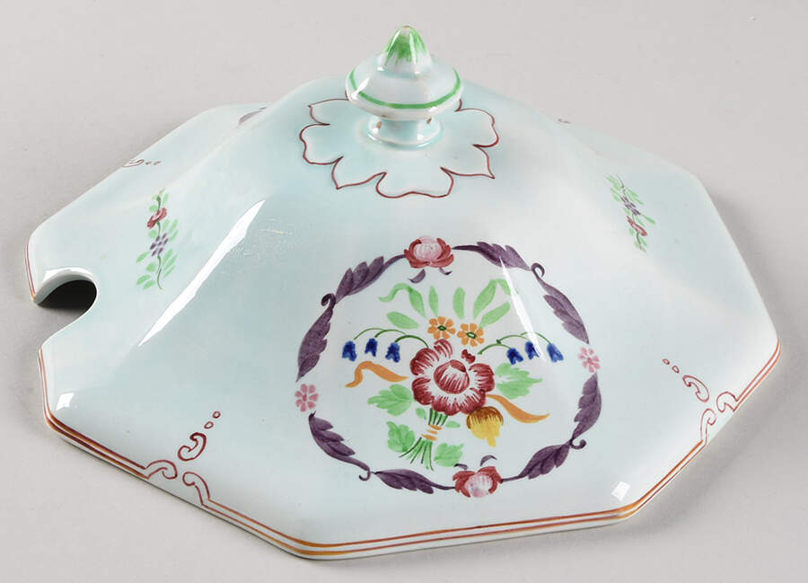 2475 Lid for Octagonal Tureen by Adams China-1