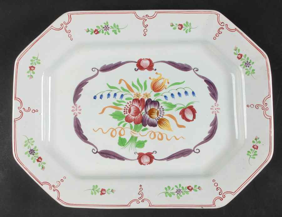 2475 14" Oval Serving Platter by Adams China-1
