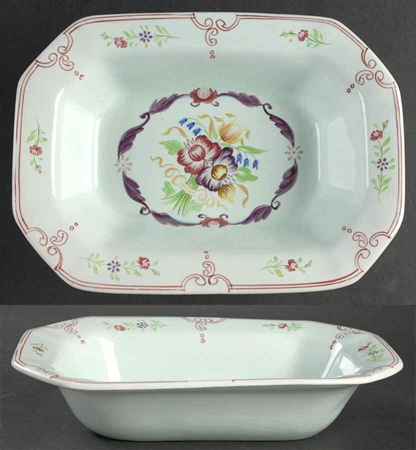 2475 9" Oval Vegetable Bowl by Adams China-1
