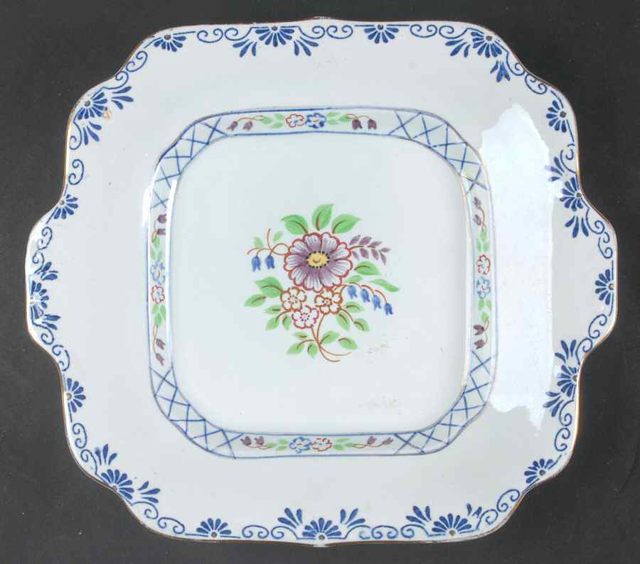 2546 Square Handled Cake Plate by Adams China-1