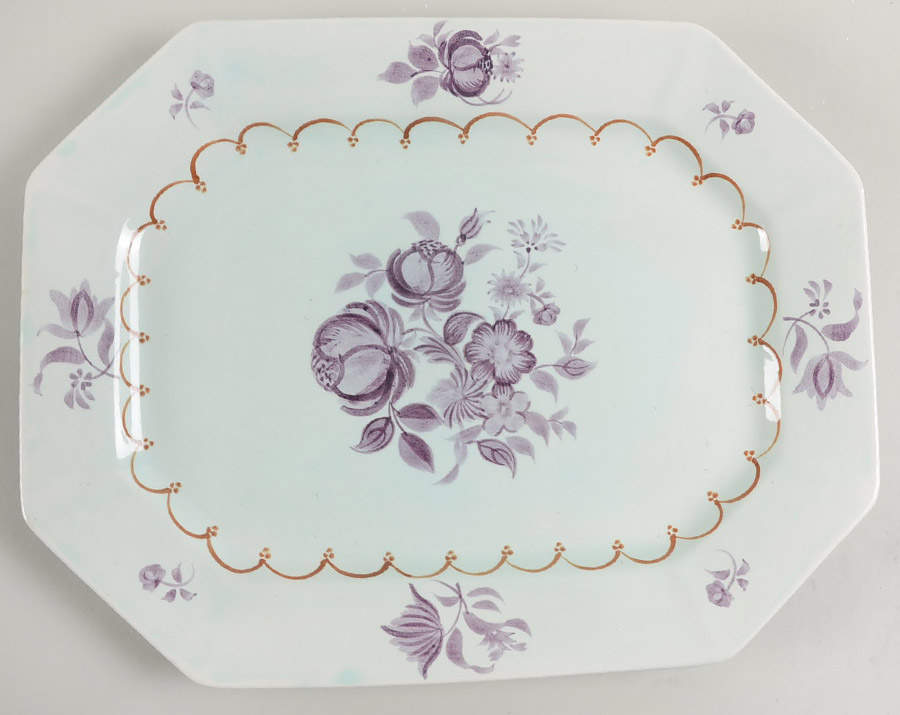Regent Purple 14" Oval Serving Platter by Adams China-1