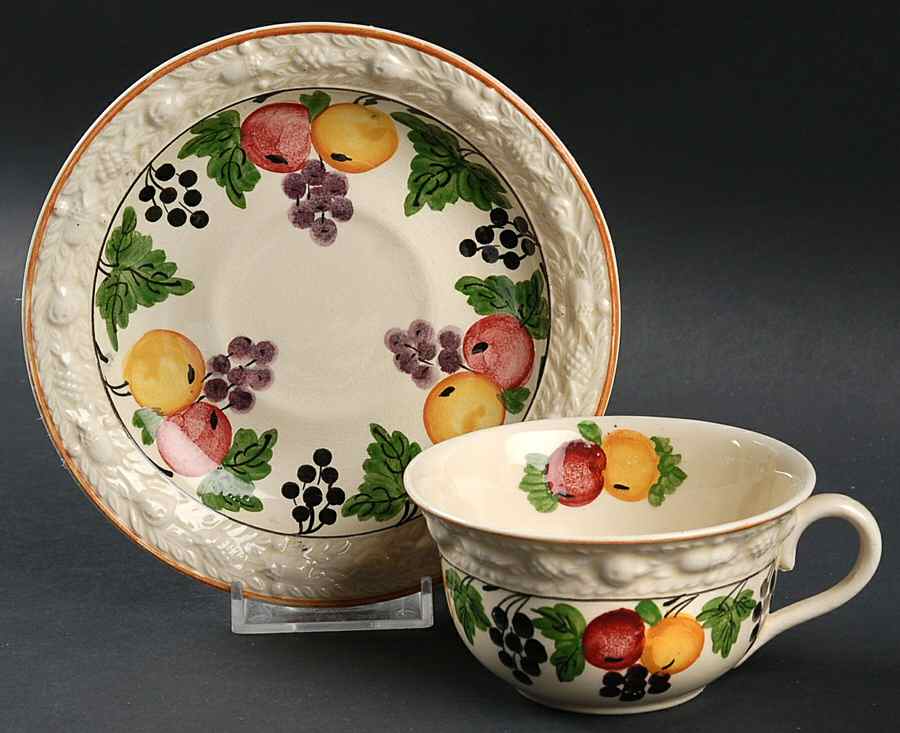 ADA17 Flat Cup & Saucer Set by Adams China-1