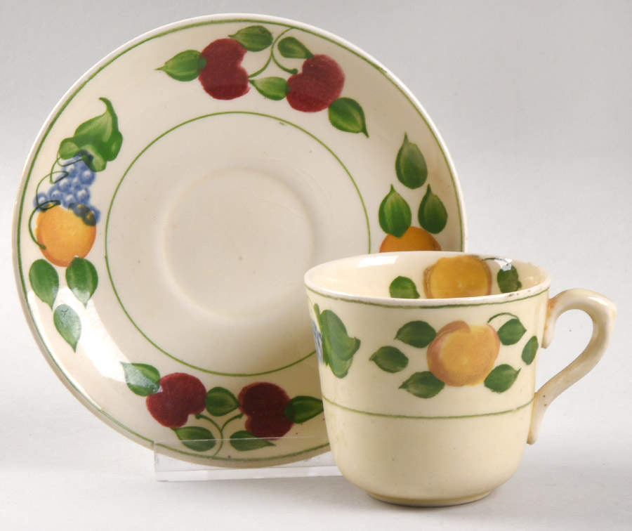 1346B Flat Demitasse Cup & Saucer Set by Adams China-1