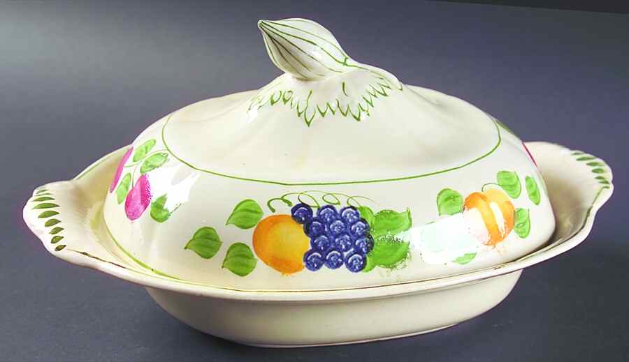 1346B Oval Covered Vegetable by Adams China-1