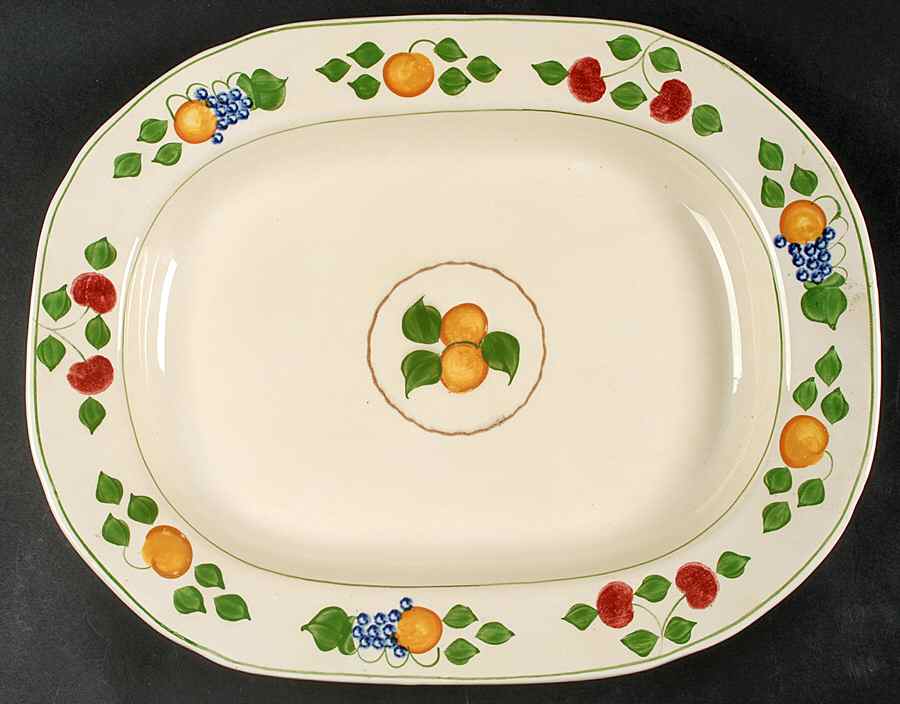 1346B 15" Oval Serving Platter by Adams China-1