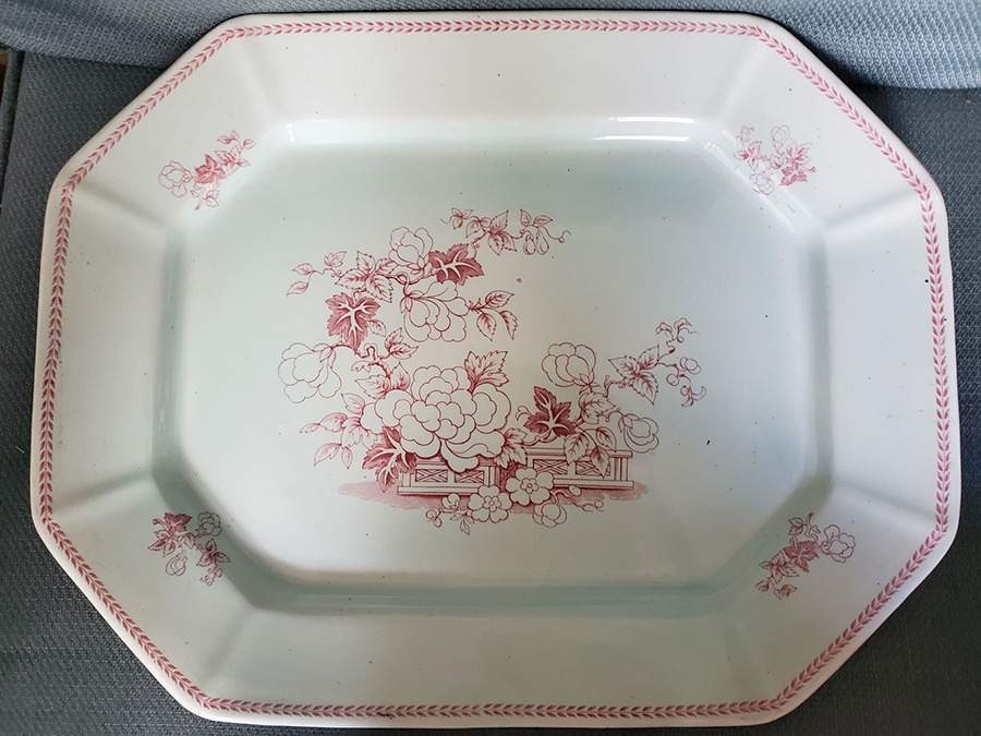 ADA49 17" Oval Serving Platter by Adams China-1