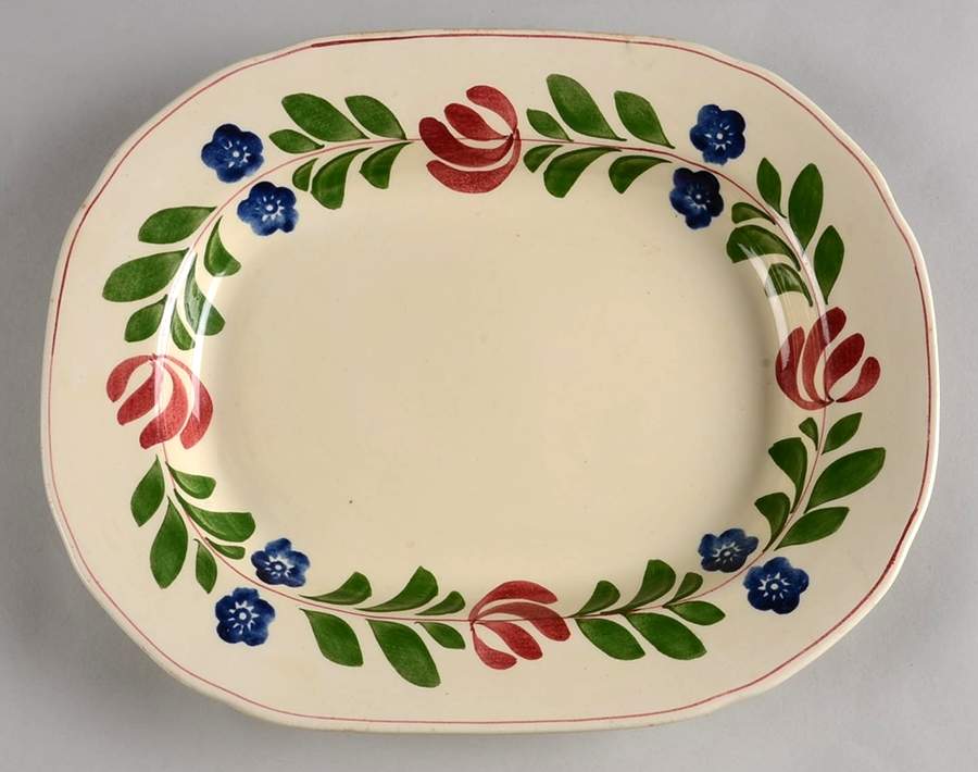 Alcazar 11" Oval Serving Platter by Adams China-1