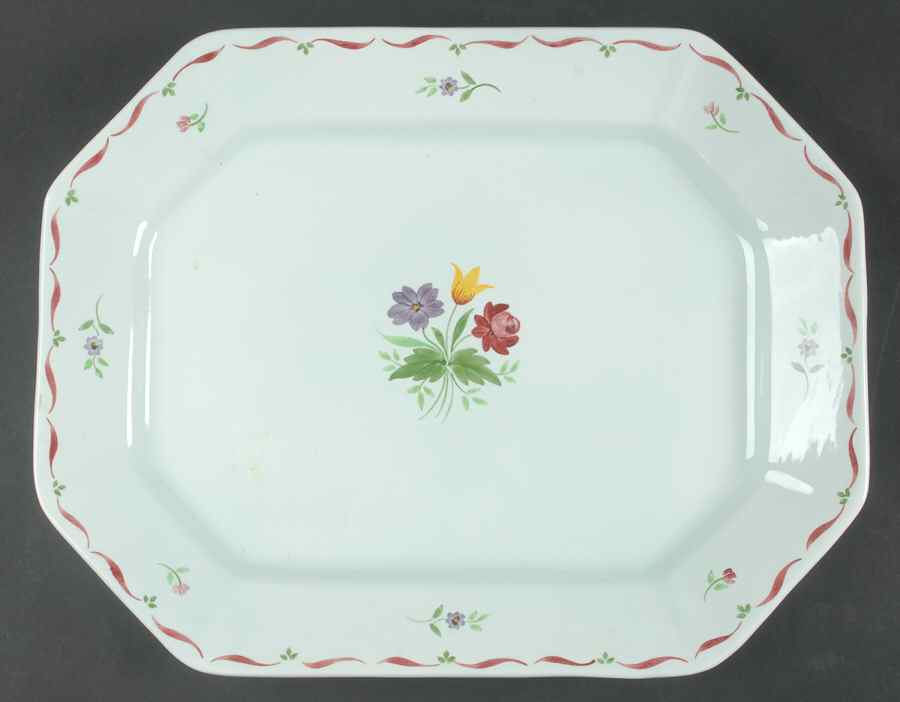 Allegro 15" Oval Serving Platter by Adams China-1