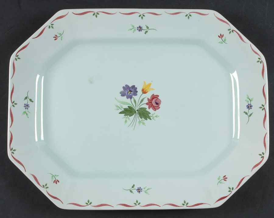 Allegro 13" Oval Serving Platter by Adams China-1