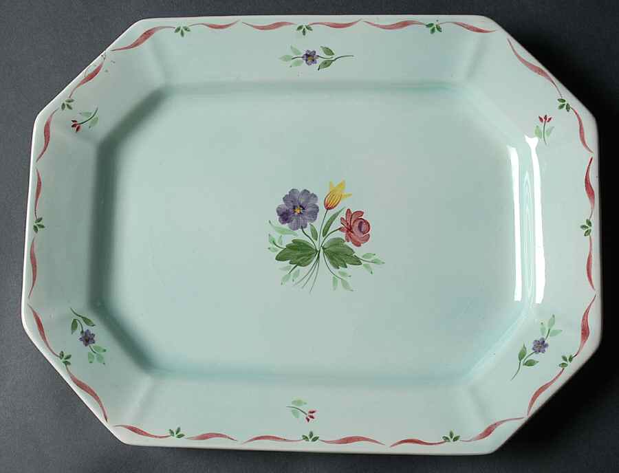 Allegro 11" Oval Serving Platter by Adams China-1