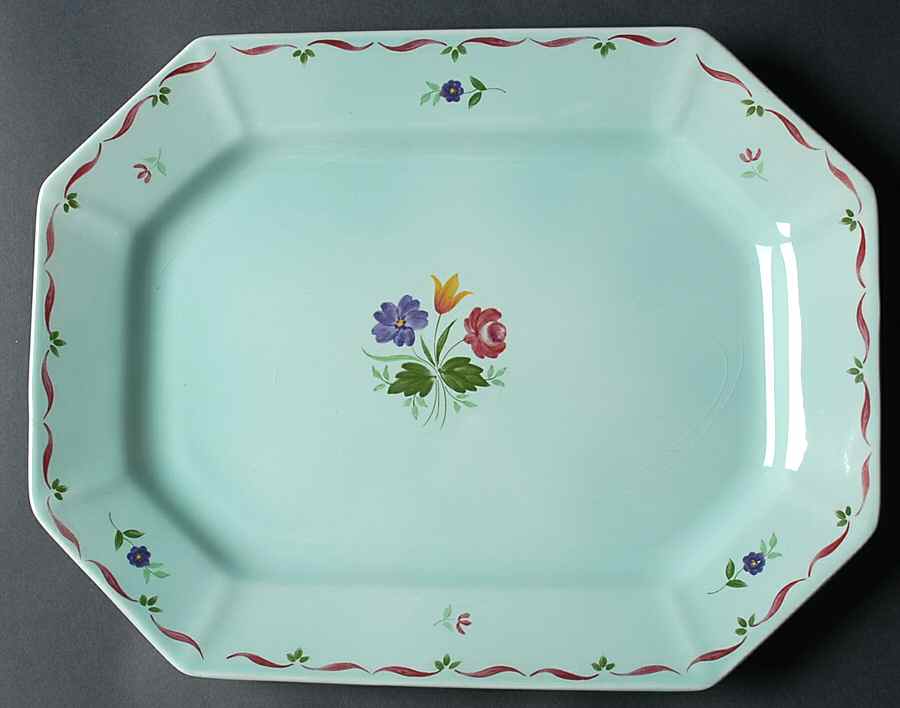 Allegro 14" Oval Serving Platter by Adams China-1