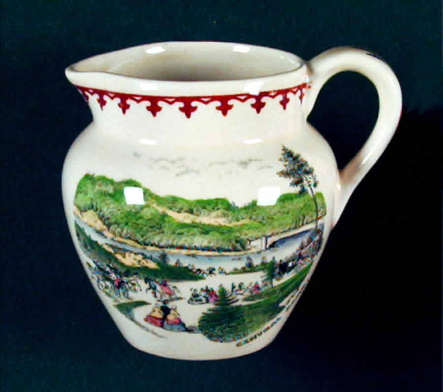 American Ways & Days (Brown Fleur Ring) Creamer by Adams China-1