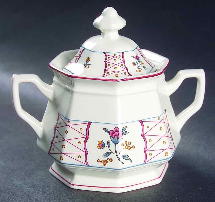 Anita Sugar Bowl & Lid by Adams China-1
