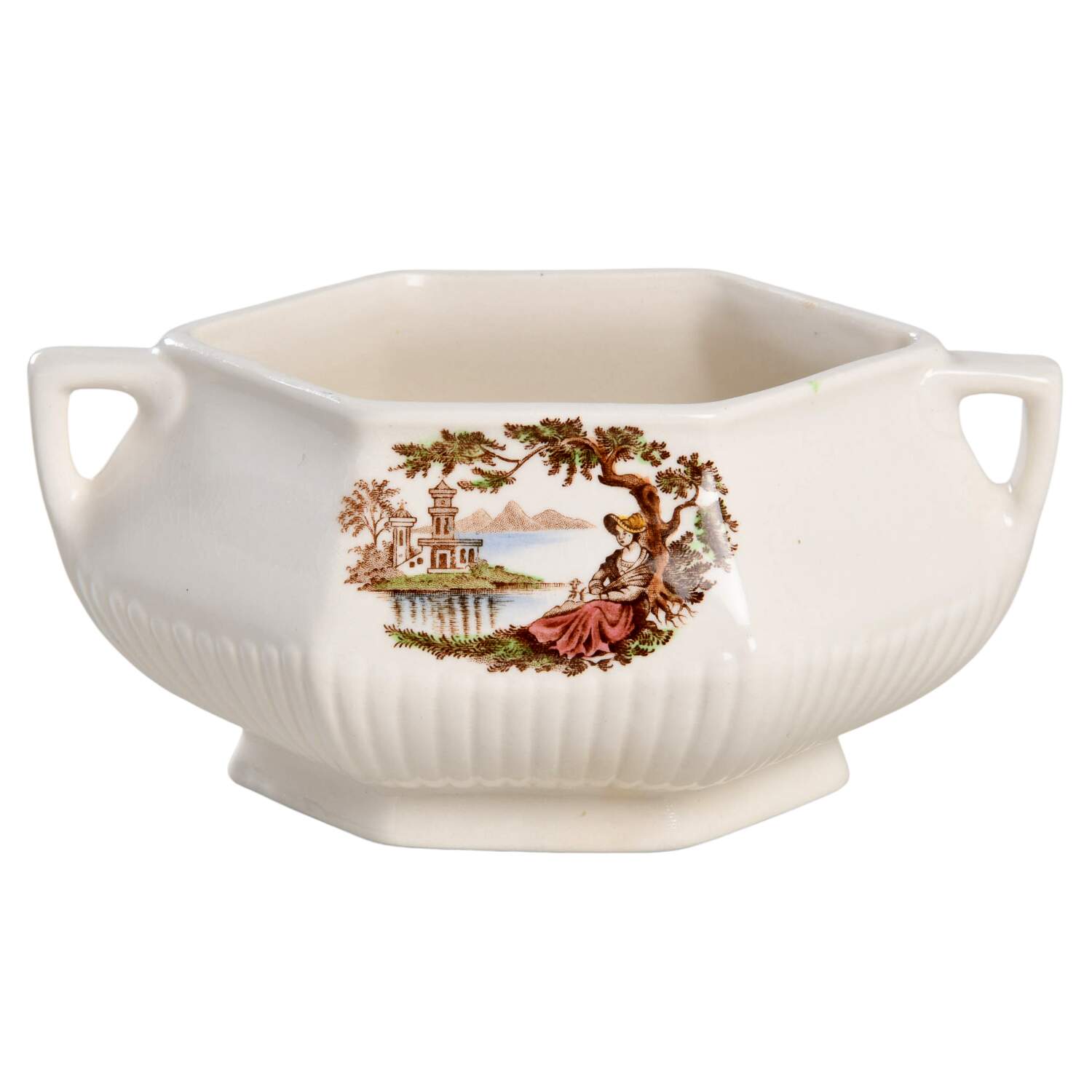 Antoinette Multicolor Sauce Boat No LId by Adams China-1