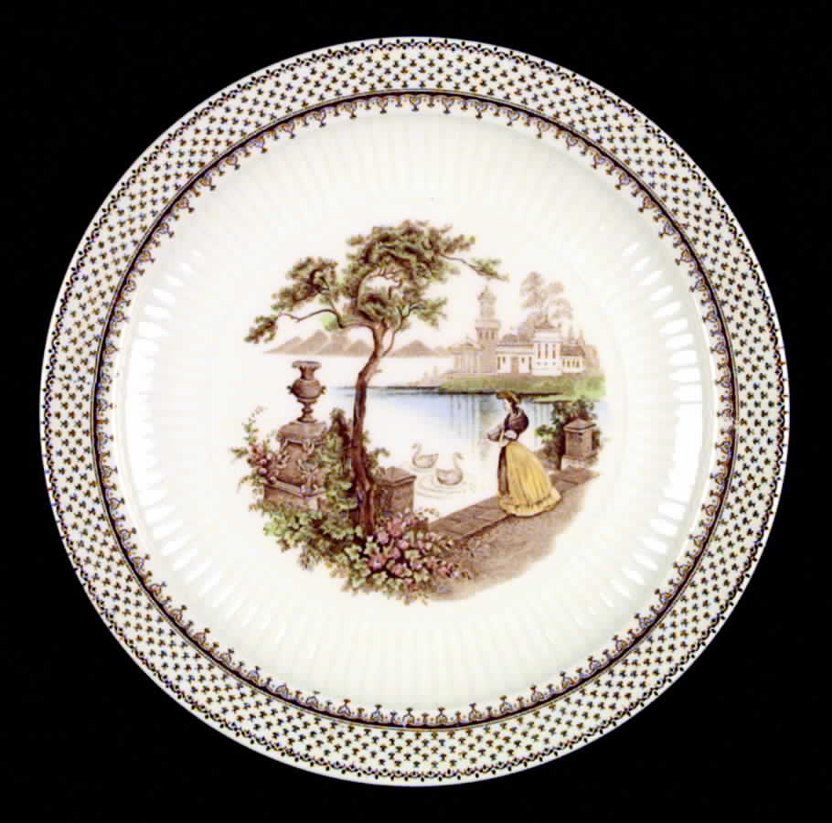Antoinette Multicolor Luncheon Plate by Adams China-1