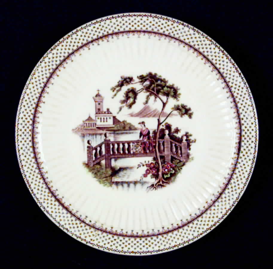 Antoinette Multicolor Bread & Butter Plate by Adams China-1