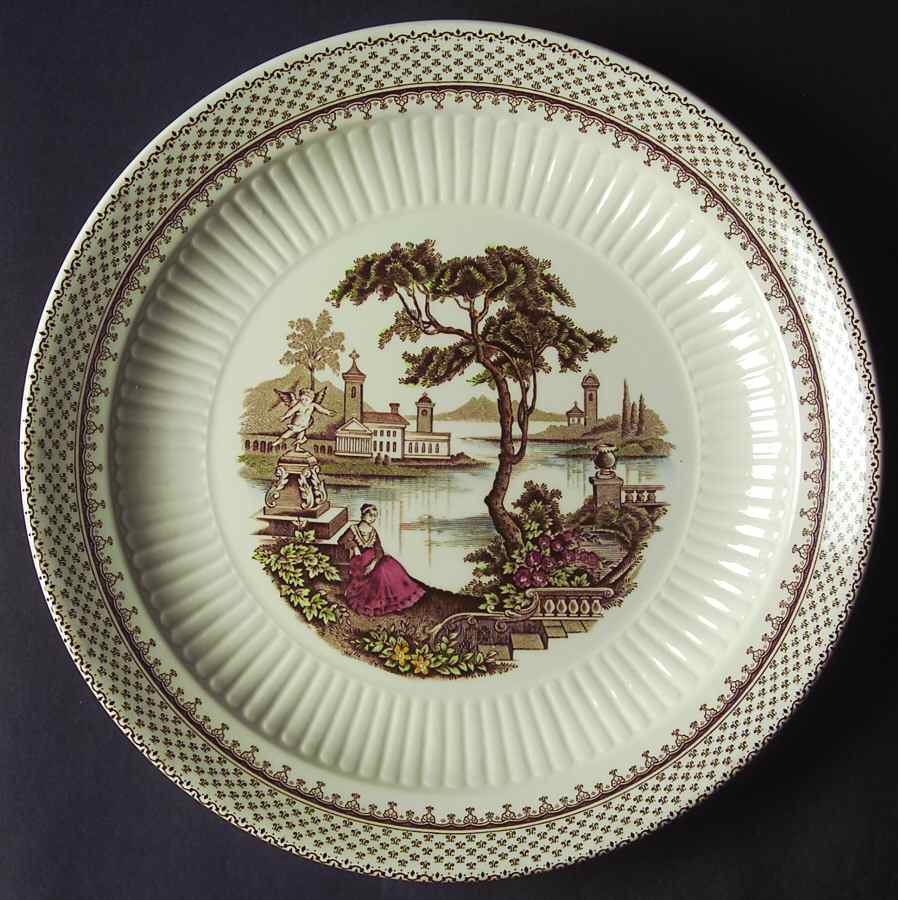 Antoinette Multicolor Dinner Plate by Adams China-1