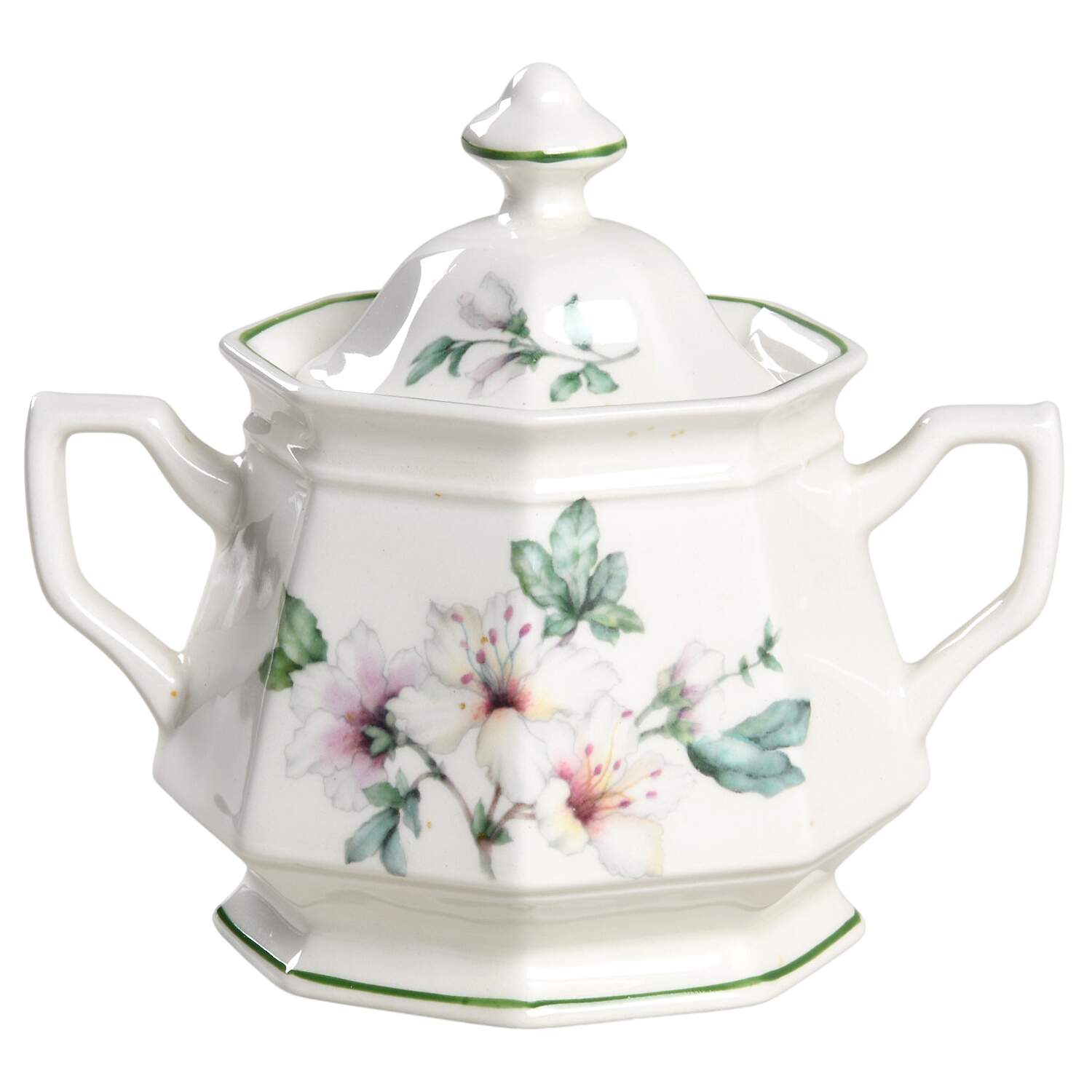 Azalea Sugar Bowl & Lid by Adams China-1