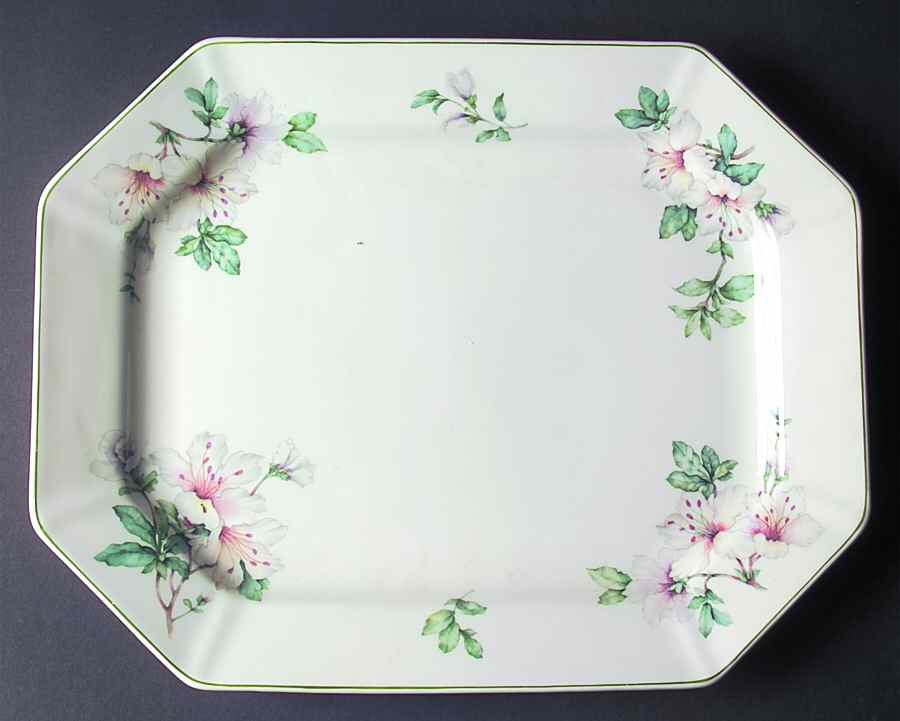Azalea 16" Oval Serving Platter by Adams China-1