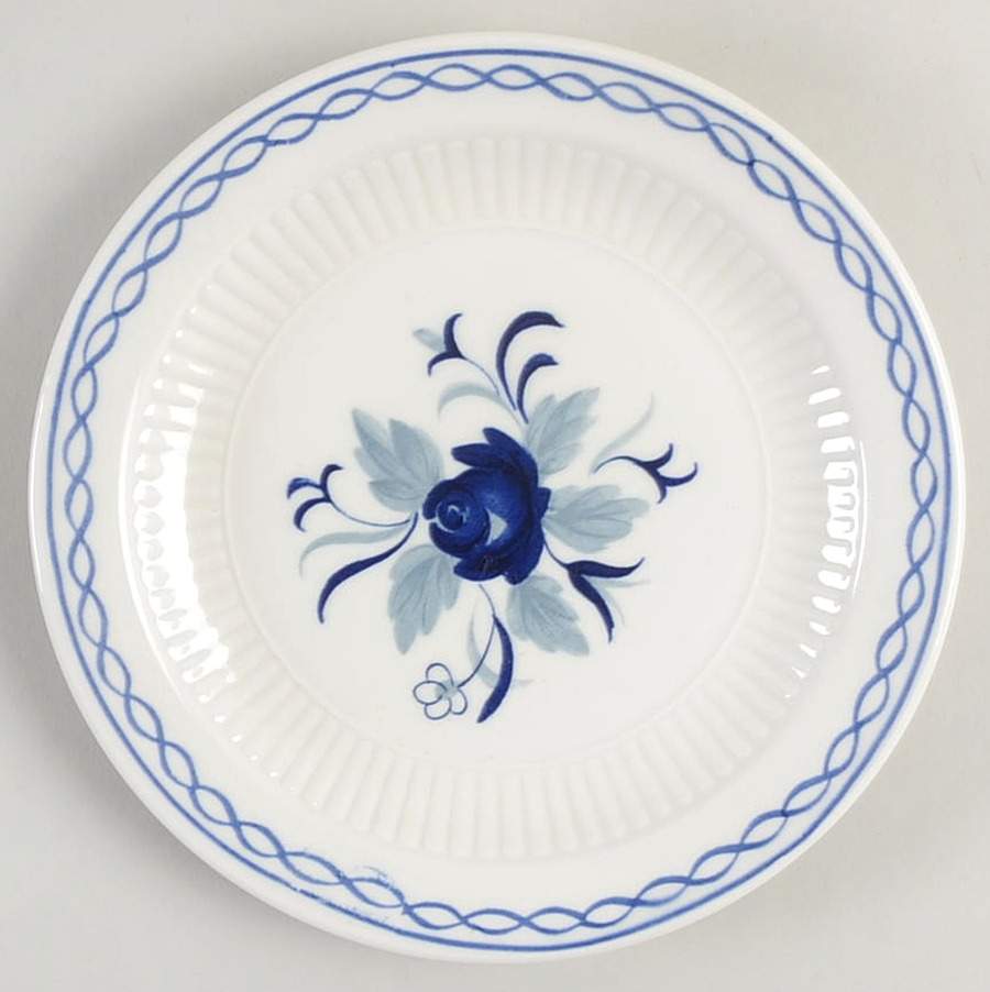 Baltic Blue (Newer, White) Bread & Butter Plate by Adams China-1