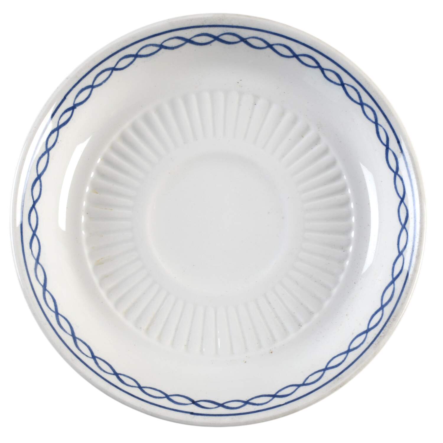 Baltic Blue (Newer, White) Saucer by Adams China-1