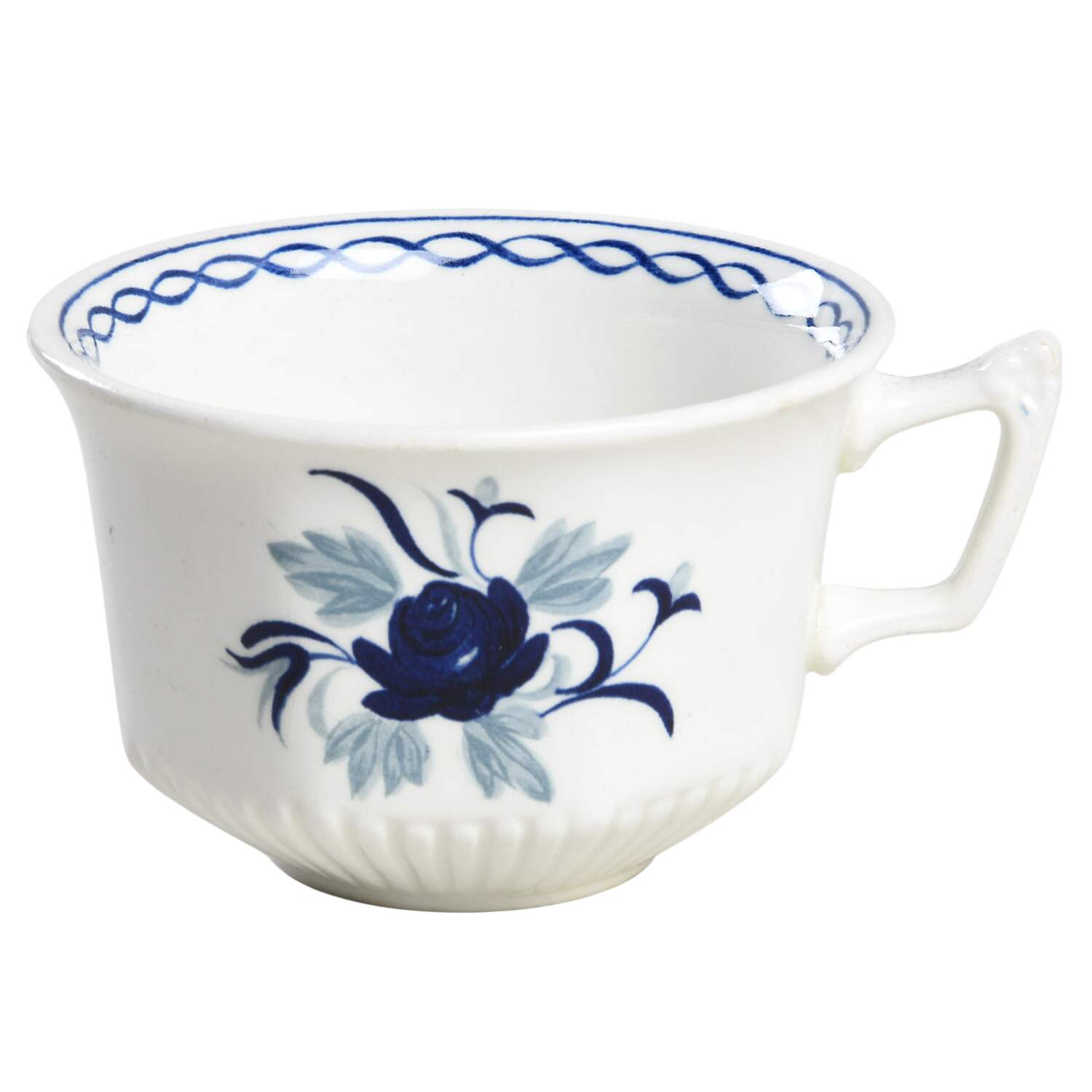 Baltic Blue (Newer, White) Flat Cup by Adams China-1