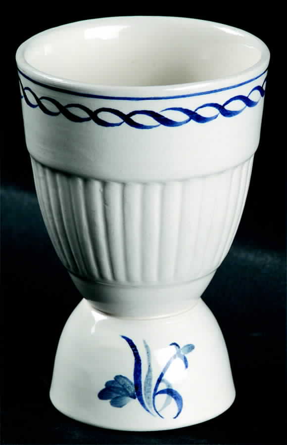 Baltic Blue (Newer, White) Double Egg Cup by Adams China-1