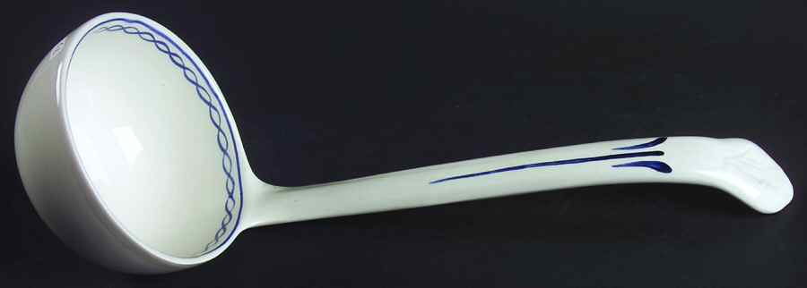 Baltic Blue (Newer, White) Tureen Ladle by Adams China-1
