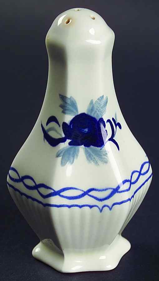 Baltic Blue (Newer, White) Pepper Shaker by Adams China-1