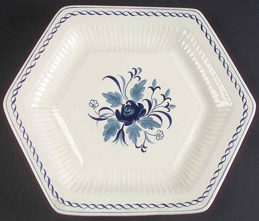 Baltic Blue (Newer, White) Underplate for Tureen by Adams China-1