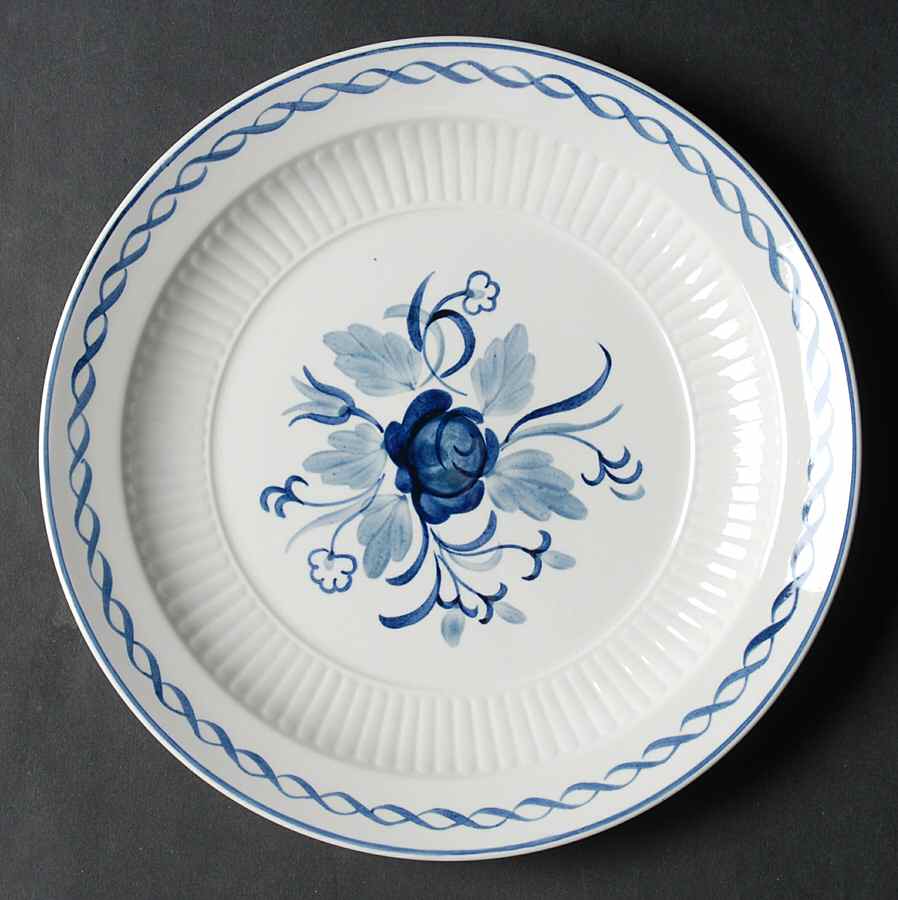Baltic Blue (Newer, White) Salad Plate by Adams China-1