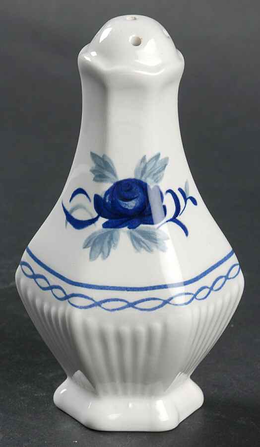 Baltic Blue (Newer, White) Pepper Shaker by Adams China-1