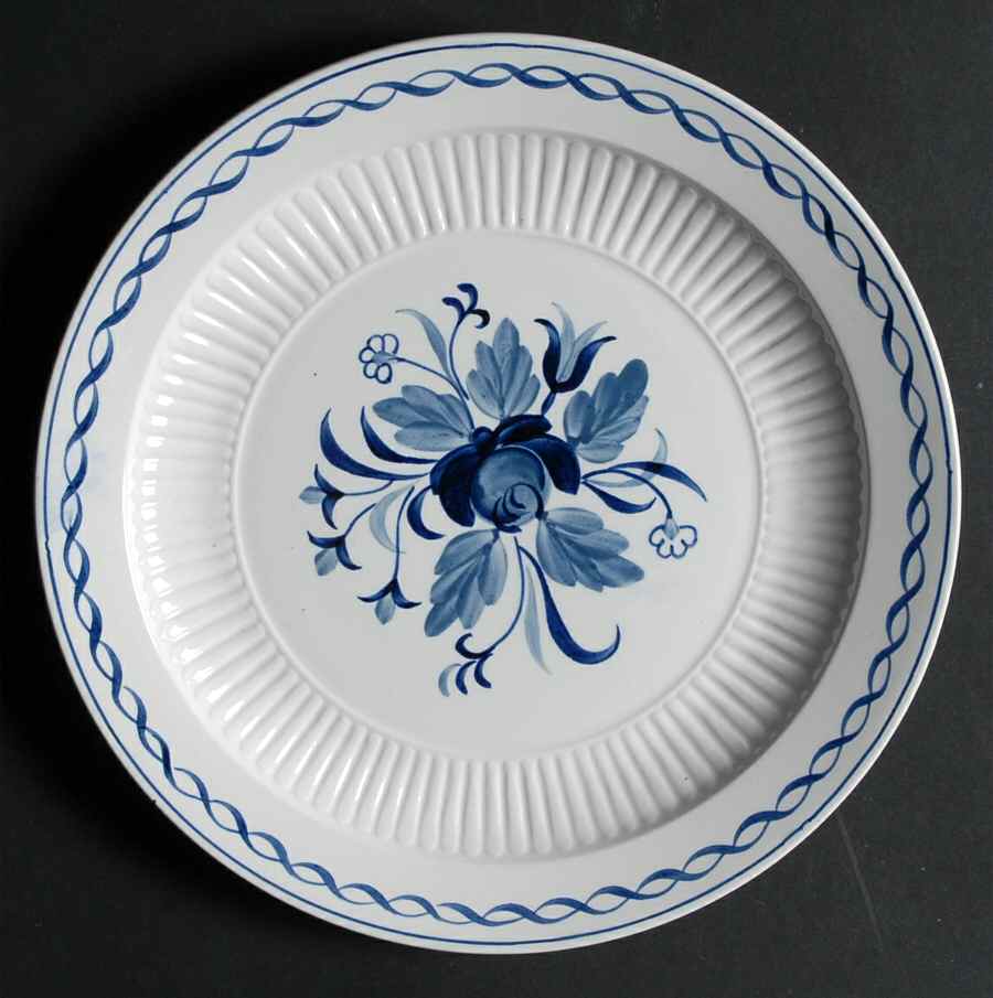 Baltic Blue (Newer, White) Luncheon Plate by Adams China-1