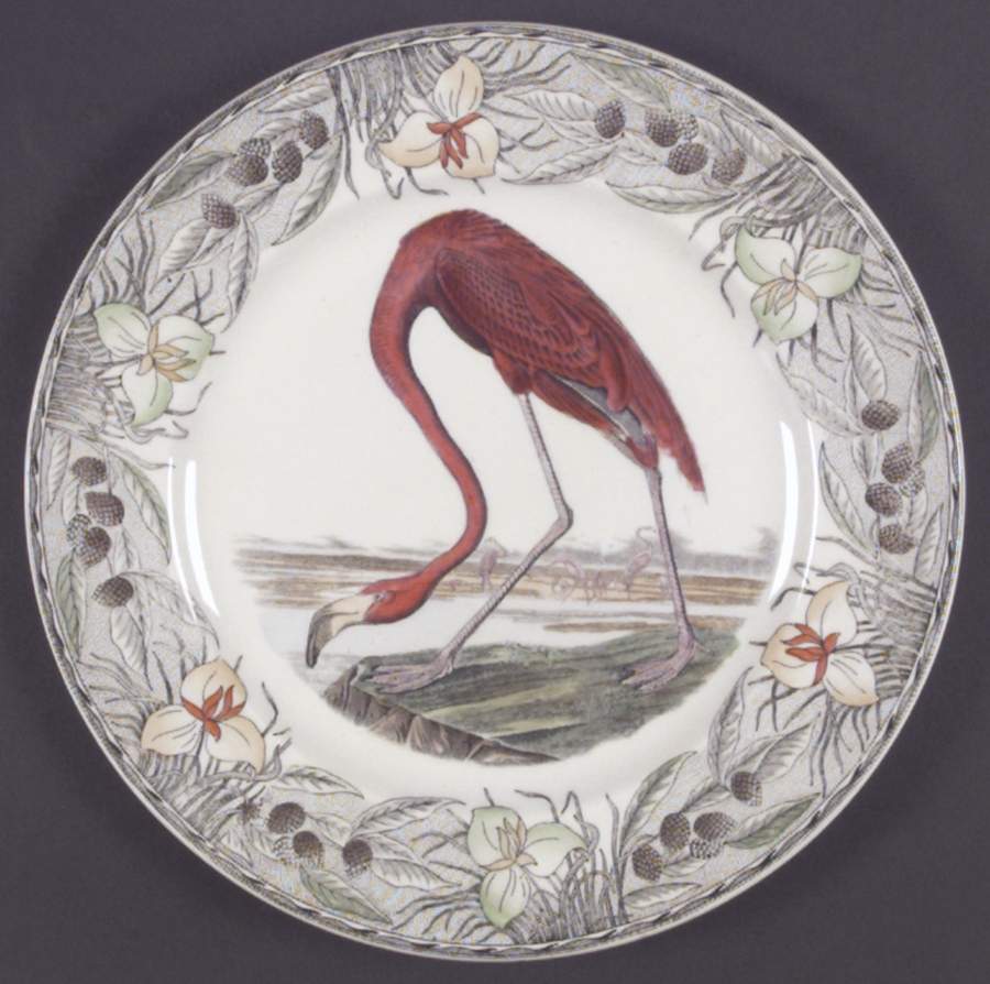 Birds of America (Floral Border) Dinner Plate by Adams China-1