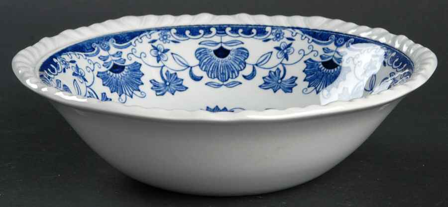 Blue Butterfly Coupe Cereal Bowl by Adams China-1