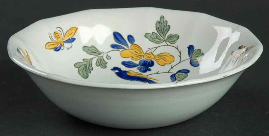 Blue Parrot (Celadon) Coupe Cereal Bowl by Adams China-1