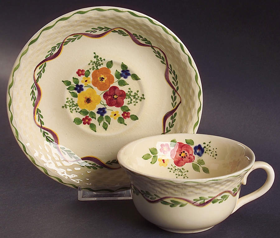Blossomtime Oversized Cup & Saucer Set by Adams China-1