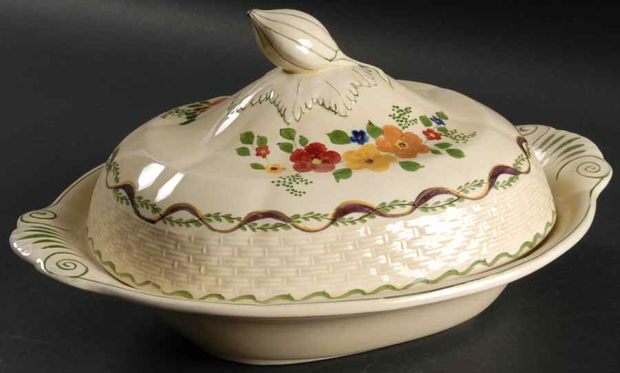 Blossomtime Oval Covered Vegetable by Adams China-1